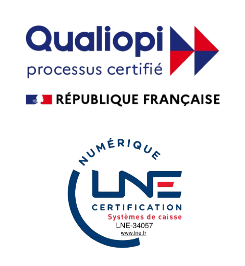 Logo qualiopi + LNE Certification Qualiopi et LNE